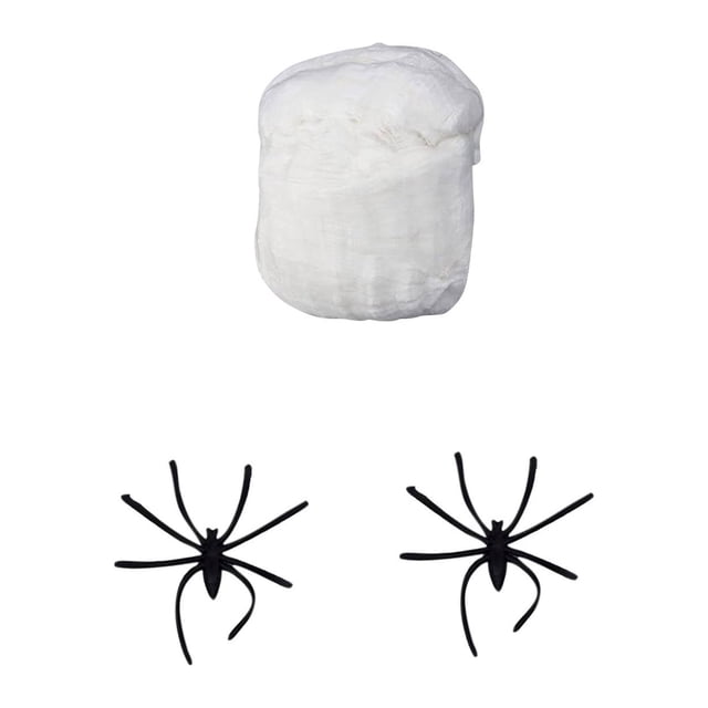 Decoración De Halloween Decoraciones De Halloween Telarañas Luminosas Decoraciones De Telarañas Que Brillan En La Oscuridad Telas De Araña Estiradas Con Araña Falsa Telarañas