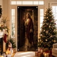 thumbnail image 4 of Talqzovs Christmas Door Cover , 35 X 72 Inch Front Door Curtain Religious Nativity Scene Fabric Banner, 4 of 6