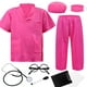 thumbnail image 1 of Disfraz de médico infantil ZZIHAN Rose Scrubs con accesorios, 1 of 8