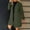 Army Green, variant on Pea Coats for Women Solid Casual Thicken Wool Stand Collar Inner Lining Pocket Breasted Pea Mao Coat Khaki L