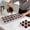 #69White, variant on 21 Compartment Swirling Round Shape Chocolate Mold Series, Transparent Plastic Baking Tool for DIY Candy and Chocolate, Swirl Design for Elegant Homemade Chocolates and Soap Making