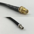 thumbnail image 2 of 6 Pouces RGU178 SMA Femelle à TS-9 Mâle Pull Queue de Cheval RF coaxial Cable 50ohm Expédition Rapide USA, 2 of 3