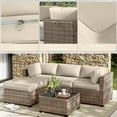 thumbnail image 5 of Kimunuk 9Pcs Outdoor Slipcovers for Cushions, Waterproof Patio Cushion Replacement Covers with Zipper for 4-Seat Patio Furniture Set, Cream, 5 of 6