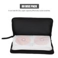 thumbnail image 3 of Shisuyan Non-woven DVD Case Portable Zipper CD Storage Case Holder Disc Bag (80 Capacity), 3 of 8