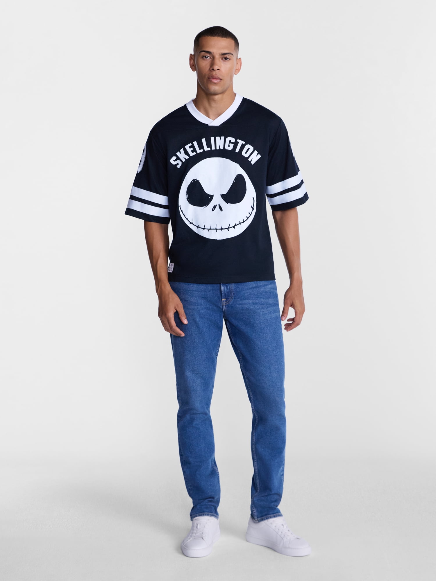 The Nightmare Before Christmas Men's & Big Men's Jack Skellington Graphic Jersey, Sizes XS-3XL