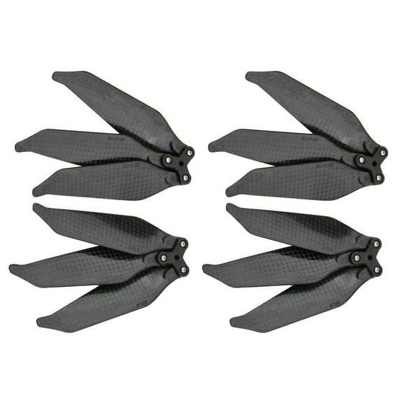 4Pcs Real Carbon Fiber Foldable Propellers for Drone Lightweight, Quick Release, High Endurance, 3-Blade