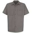 thumbnail image 2 of Red Kap Men's Short Sleeve Wrinkle-Resistant Cotton Work Shirt, 2 of 4
