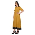 thumbnail image 2 of Moomaya Robe Kurti Tunique Longue Ligne A pour Femmes, Manches au Coude, Kurti Décontractée Imprimée, 2 of 5