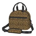 thumbnail image 1 of Disketp Gold Glitter Leopard Lonchera Térmica para Mujer y Hombre, Bolsa de Almuerzo Reutilizable e Impermeable para Trabajo, Viajes y Picnic, 1 of 7