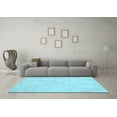 thumbnail image 3 of Ahgly Company Indoor Round Abstract Light Blue Contemporary Area Rugs, 4' Round, 3 of 4