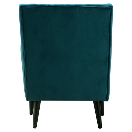 Elle Decor - Traditional Wing Chair - French Teal