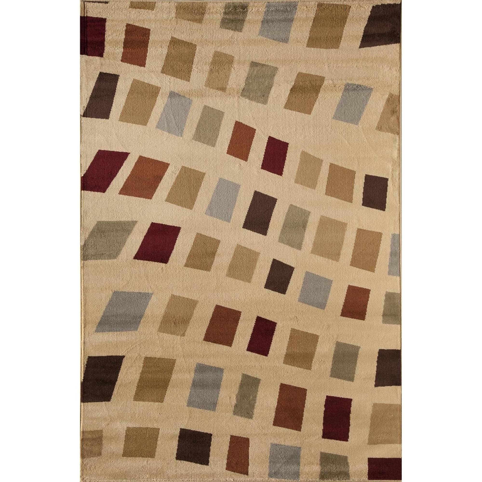 Rugs America Capri Collection Holly 6624A Contemporary Geometric Area Rug 7'10" x 10'10"