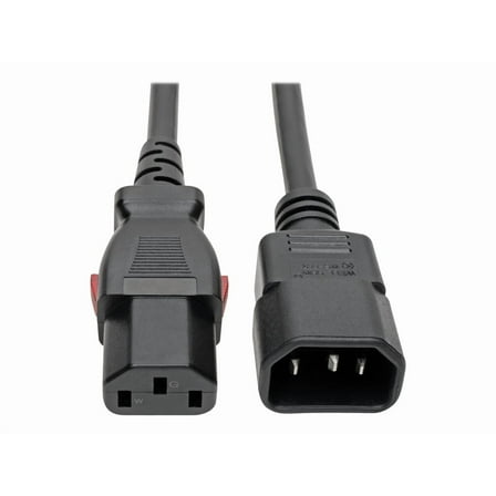 Tripp Lite 4Ft C14 M to C13 F Power Cable Black P004-L04