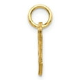 thumbnail image 2 of Finest Gold 10K Yellow Gold Initial T Charm, 2 of 3
