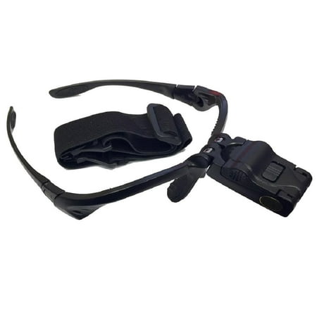 Headband Visor - New Coming 5 Lens 1.0X~3.5X Headband LED Eye Glasses Goggles Loupe Visor Magnifier, Perfect for diamond setting, watch repair or fine detail work By Somnr