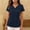 Navy, variant on Olyvenn Womens Scrub Tops Summer Casual Solid Color Short Sleeve V Neck Uniform Work Blouse Loose Workout Pullover Shirt Red S