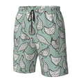 thumbnail image 5 of Kdxio Hand Drawn Chickens Pattern Mens Casual Shorts - Drawstring Summer Beach Sports Shorts for Men, 5 of 9