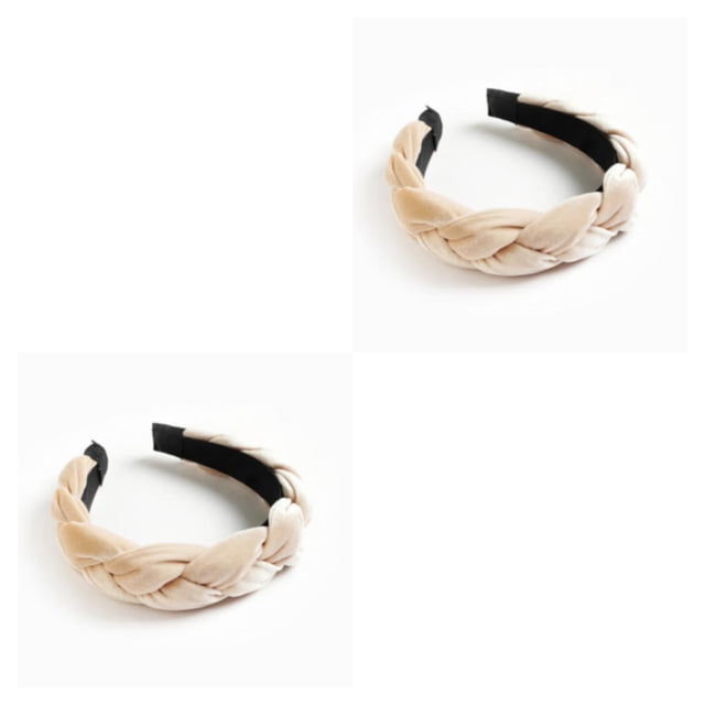 Qarigey Trenza velour diadema ancha niñas pelo aro invierno cabeza banda boda Type4 NO4