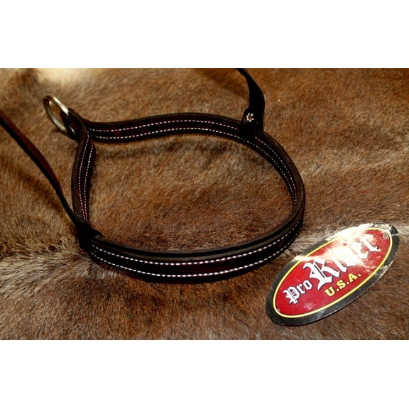 Horse Show Bridle Western Leather Barrel Racing Tack Rodeo NOSEBAND  99139
