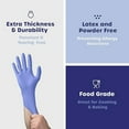 thumbnail image 4 of GUSTO Nitrile Gloves Disposable Latex Free Cleaning Gloves, Medium 100-Pack, 4 of 7