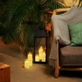 thumbnail image 3 of Homemory Pure White Flameless Candles with Embedded Star String Fairy Lights, Battery Operated Candles, LED Candles, Fake Candles with Remote Control and Timer, Set of 5(H4 5" 6" 8" 8"), 3 of 8