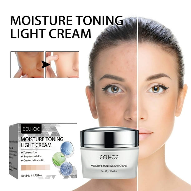 Crema Corrector Hidratante Crema Facial Hidratante | Efecto de maquillaje Lazy Nude | Fórmula Nutritiva Aislante | Absorción rápida | Piel suave y radiante | 1x Crema tónica | 50 ml