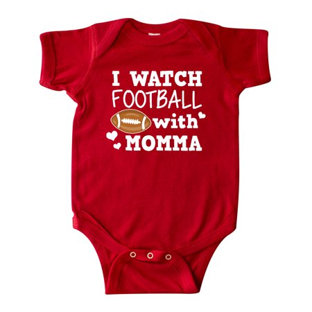 

Inktastic I Watch Football with My Momma Gift Baby Boy Bodysuit