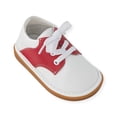 thumbnail image 2 of Wee Squeak Rory Red Saddle Oxford Shoe Size: 3, Color: Red/White, 2 of 8