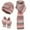 Hot Pink, variant on PureCasa Winter Beanie Hat Scarf Gloves Set for Women, Soft Thermal Hand Warme Rearmuffs Knitted Hat with Scarf, Easy To Wear, Cold Clothing