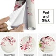 thumbnail image 4 of Peel and Stick Wallpaper Cherry Blossom Tree Branches Pink Flowers Light Textured Modern Art Wall Mural Decor Self Adhesive and Removable 69in x 98in, 4 of 8