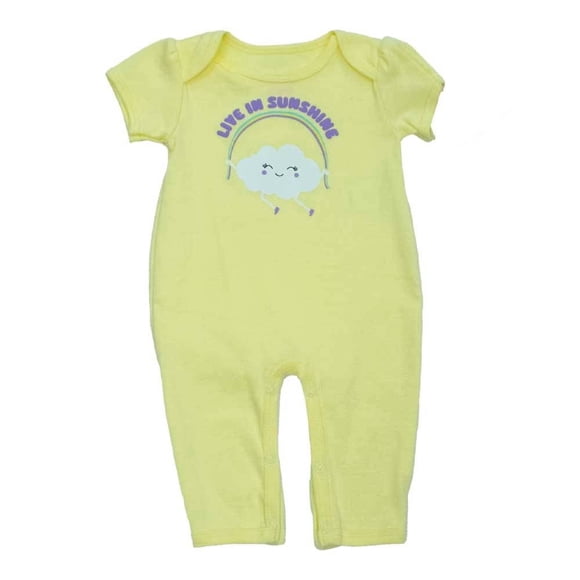 Mameluco Baby Creysi para Niño Manga Corta Completo Amarillo Talla 3M