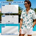thumbnail image 5 of Yuyamidu Couples Outfits Matching Sets Summer Shirts for Men Womens Hawaiian Dresses Button Up Short Sleeve Shirts for Men and Women Matching Outfits Short Pleated Tiered Sundresses Man L, 5 of 6