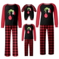 thumbnail image 1 of Pijamas navideños a juego Grinch - TKing Fashion 2024 Nuevos conjuntos de pijamas navideños familiares a juego Grinch, pijamas navideños navideños para parejas, adultos y niños, Mujer XXL, 1 of 4