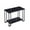 Rectangle-Black, variant on Resenkos Living Room Coffee Table with Storage Open Shelf Black Frame Glass Tables