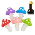 thumbnail image 4 of Shoreew Silicone Wine Bottle Stoppers Mushroom-Shaped Bottle Wine Cork Freshness Preserver Leak-Proof Kitchen Gadget, 4 of 7