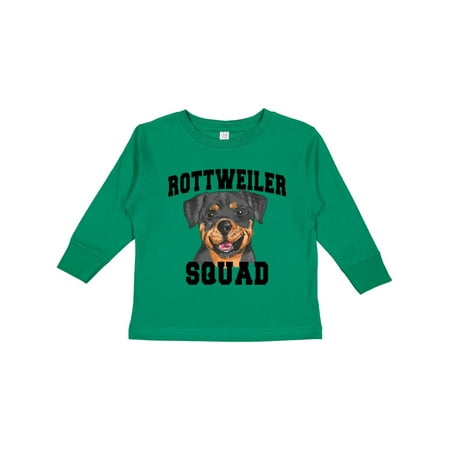 

Inktastic Dog Rottweiler Squad Gift Toddler Boy or Toddler Girl Long Sleeve T-Shirt