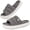 Cool Gray, variant on VeraCosy Slippers for Women Comfy Open Toe Memory Foam Slip on House Shoes Provence,9-10 US