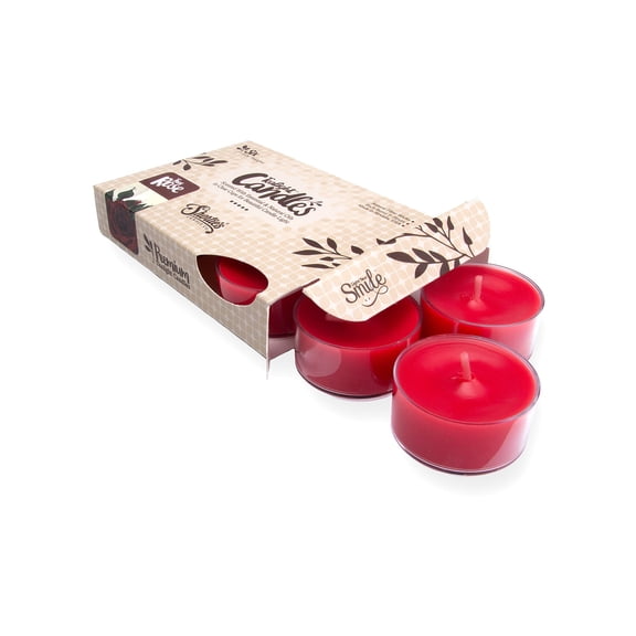 True Rose Tealight Candles - 6 Pink Premium Scented Tea Lights - Shortie's Candle Company