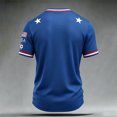 thumbnail image 4 of Zimjoy 2026 USA Soccer Jersey Shirts for Men Crewneck Short Sleeve Country Team Fan International Soccer T Shirts Retro Streetwear Top Dark Blue 4XL, 4 of 5