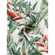 thumbnail image 4 of Falda Cruzada a Media Pierna Floral Hawaiana Tropical Allegra K Blanco M, 4 of 5