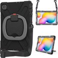 thumbnail image 2 of Funda colorida para Samsung Tab S6 Lite de 10,4 pulgadas con correa para el hombro, soporte de anillo ajustable grande y protección contra golpes., 2 of 5