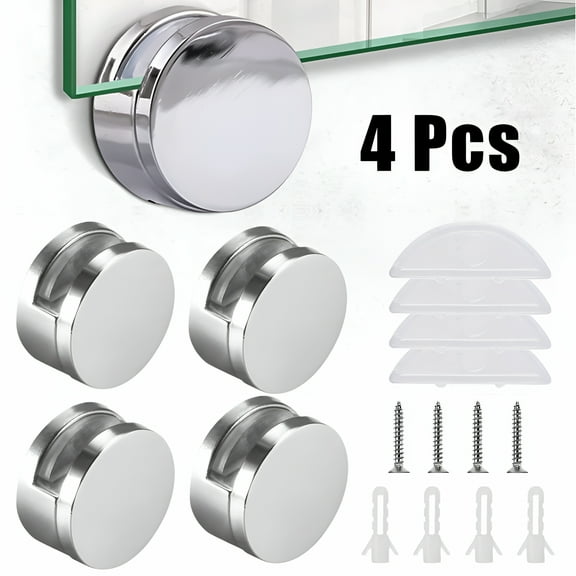 LAMIRO 4 Set Mirror Clips Mirror Hanging Hardware Mirror Holder Clips Mirror Hang