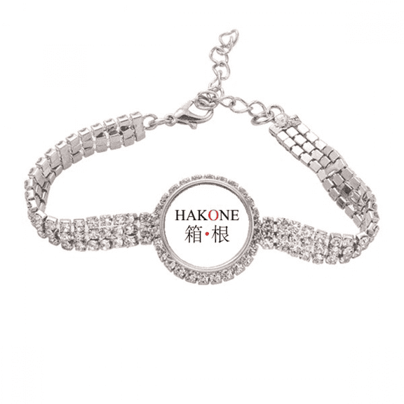 hak japaness city name red sun flag Tennis Chain Anklet Bracelet Diamond Jewelry