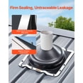 thumbnail image 6 of KFFKFF Pair of Roof Pipe Flashing Boots, Suitable for Pipe OD 6-3/4" to 14", Adaptable EDPM Roofing Jack Pipe Flashing, Temperature Range -67℉ to 212℉, Durable Metal Base, Ideal for Chimney, 6 of 9