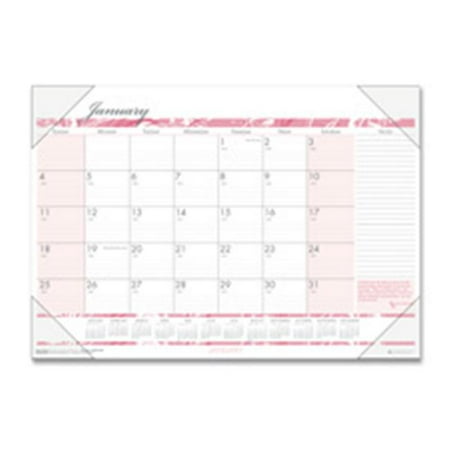 House of Doolittle HOD1466 Desk Pad- Breast Cancer- 12 Mth- Jan-Dec- 18-. 50inchx13inch- Pink-White the product will be for