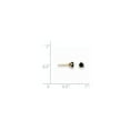 thumbnail image 2 of 14k Black Diamond Stud Earrings, Diamond CTW 0.33, 2 of 2