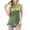 Green, variant on Timegard Tank Top for Women Square Neck Sleeveless Knit Hollow out Fringe Tassels Tee Summer Fashion