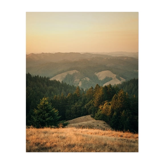 Tamalpais Evening View 05 - California Photography Unframed Wall Art Print 5 x 7 inches