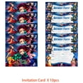 thumbnail image 2 of Demon Slayer Invite Invitations Cards Stock Bulk Birthday Fill-in Party Supplies Decorations, 2 of 3