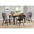 thumbnail image 2 of Selections Arrowback Windsor Dining Side Chair Black/Cherry Solid Wood Set of 2, 2 of 4